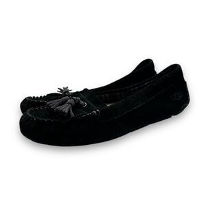 UGG Women's Black Suede Moccasins 7